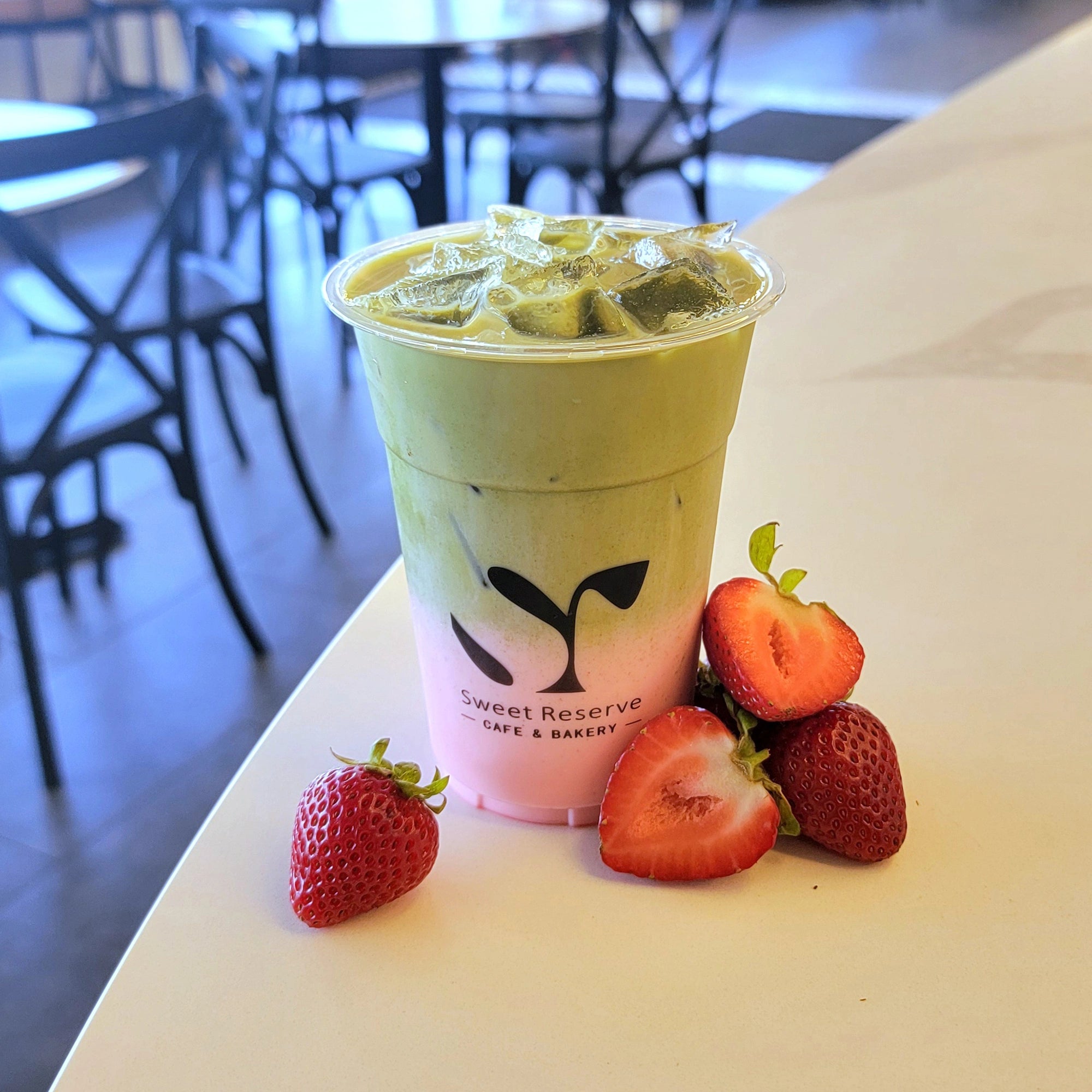 Iced Strawberry Matcha