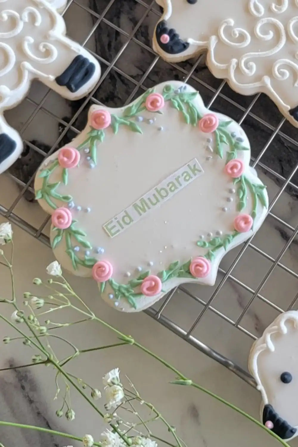 Eid Mubarak Plaque Cookie